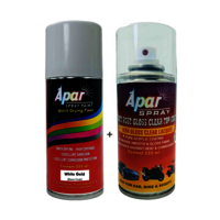 Apar Spray Paint White Gold - Polyurethane 2-pack System (225 Ml), Vibrant Color, Fast-drying, Corrosion Resistance, Suitable For Ford Cars