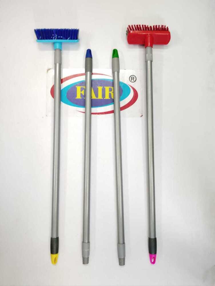 Mini Hardy Broom - Plastic, Assorted Color | Stiff Bristles For Sweeping Rough Surfaces, Detergent Compatible, Suitable For Bathroom Use