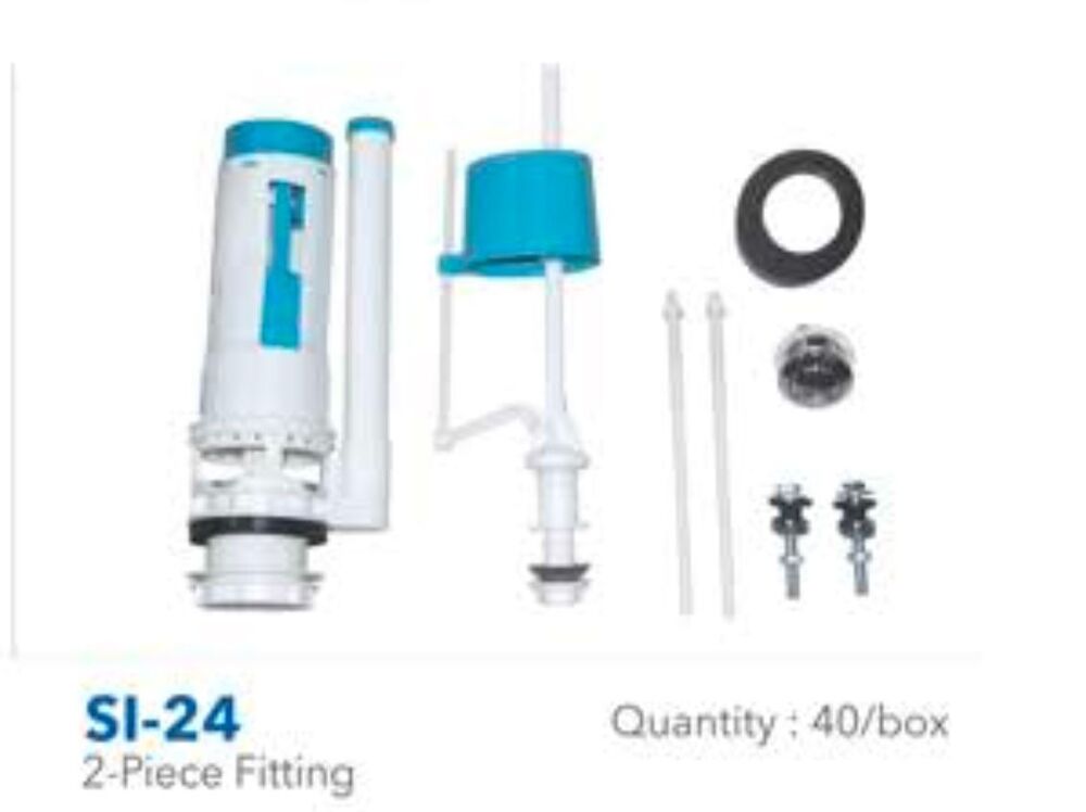 Toilet Flush Fitting - Plastic, Sizes 21cm, 24cm, 28cm | White Color, Compatible With One Piece & Two Piece Toilets