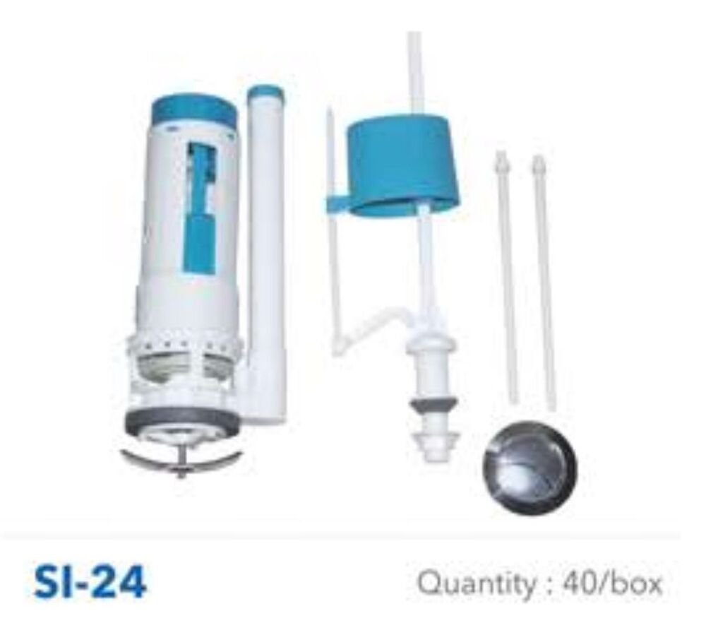 Toilet Flush Fitting - Plastic, Sizes 21cm, 24cm, 28cm | White Color, Compatible With One Piece & Two Piece Toilets