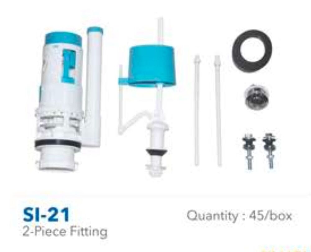 Toilet Flush Fitting - Plastic, Sizes 21cm, 24cm, 28cm | White Color, Compatible With One Piece & Two Piece Toilets