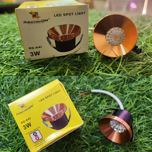 3W Led Spot Light - Color: As Per Requirement