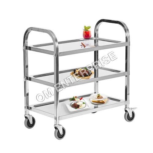 Ss Food Trolley - Color: Metallic Grey