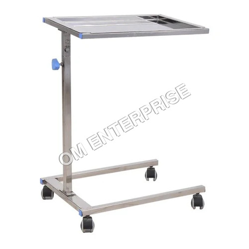 Ss Over Bed Trolley - Color: Silver