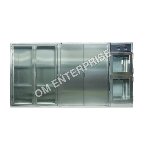 SS Cabinet With Glass Door