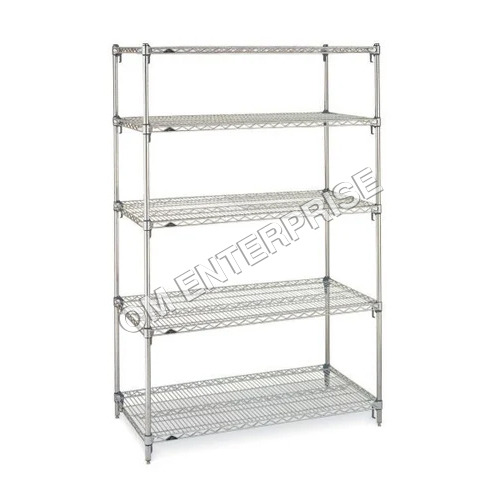 Stainless Steel Storage Racks - Color: Silver