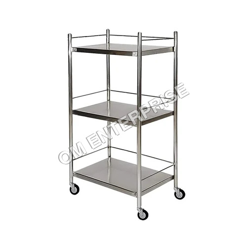 Ss Bedside Trolley - Color: Silver