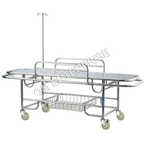 Ss Stretcher Trolley - Color: Silver