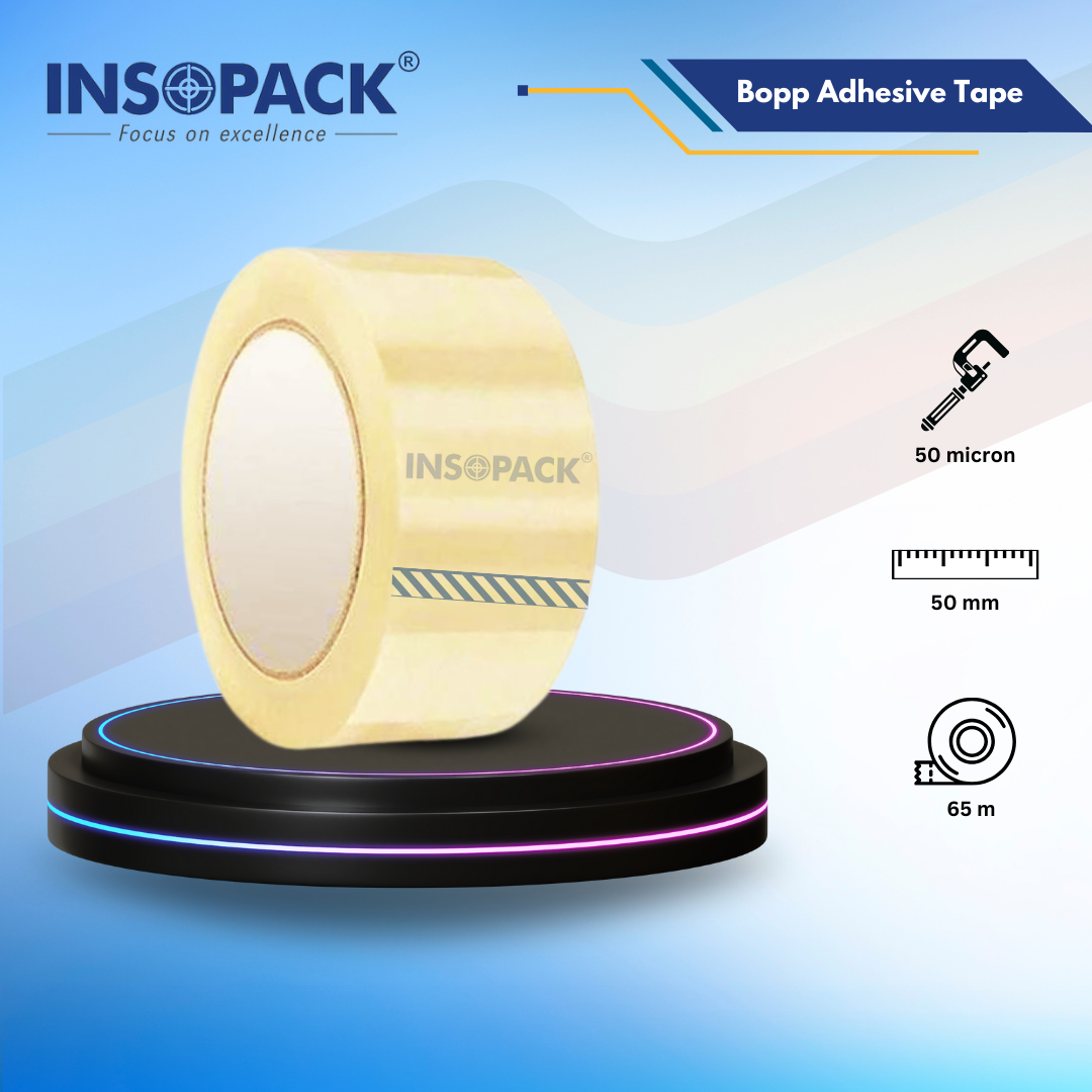 Self Adhesive Bopp Tapes - Durable, Clear, 48mm X 50m | Ideal For Packaging, Easy To Use, High Adhesion Strength
