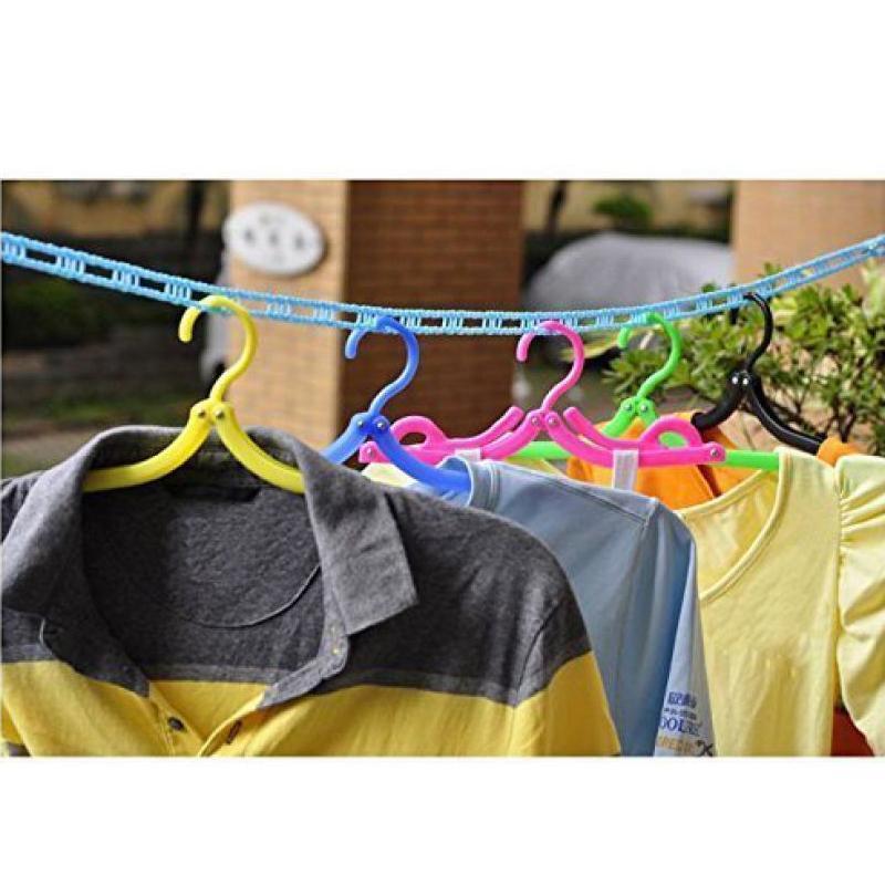 Clothesline Drying Nylon Rope With Hookss