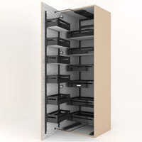 Black Glass Pantry - Application: Kitchen
