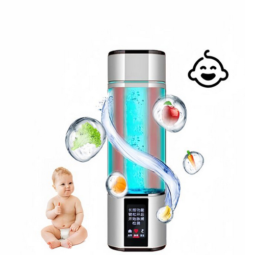 Large Capacity Led Display Hydrogen Rich Water Ionizer Bottle Generator Machine With Spe Pem Technolog Constant 6000 Ppb - Color: Grey