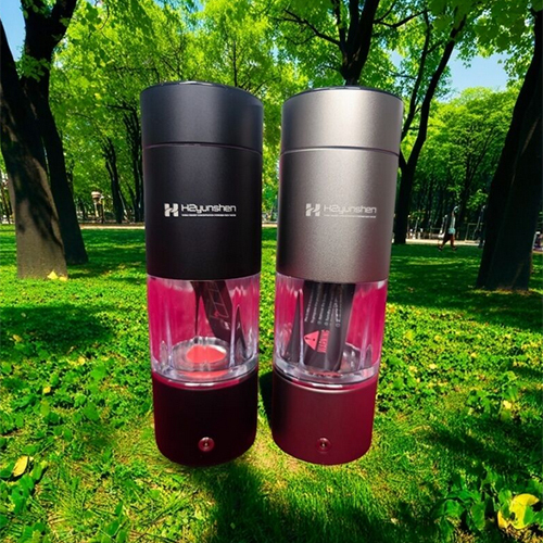 H2yunshen Hydrogen Water Bottle - Plastic, Various Sizes, Grey and Black | CE FCC FDA Certified, Benefits Reviews