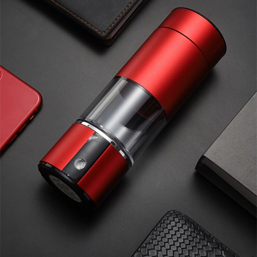 Ce Fcc Fda 7900Ppb Hydrogen Rich Water Bottle Bpa-Free Hydrogen Bottle Rechargeable With Giftable Luxury Gift Box - Color: Red