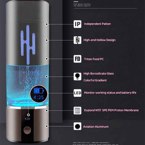 Ce Fcc Fda 7900Ppb Hydrogen-Enhanced Water Containers For A Healthier Way Of Life - Color: Grey