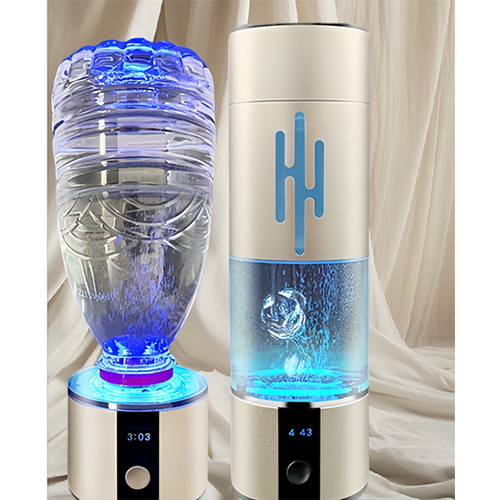 Unveil The Secret To Wellness Exquisite Ce Fcc Fda 7900Ppb Hydrogen Rich Water Bottle - Color: Grey