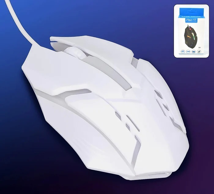 USB Wired Mouse (Wihte)