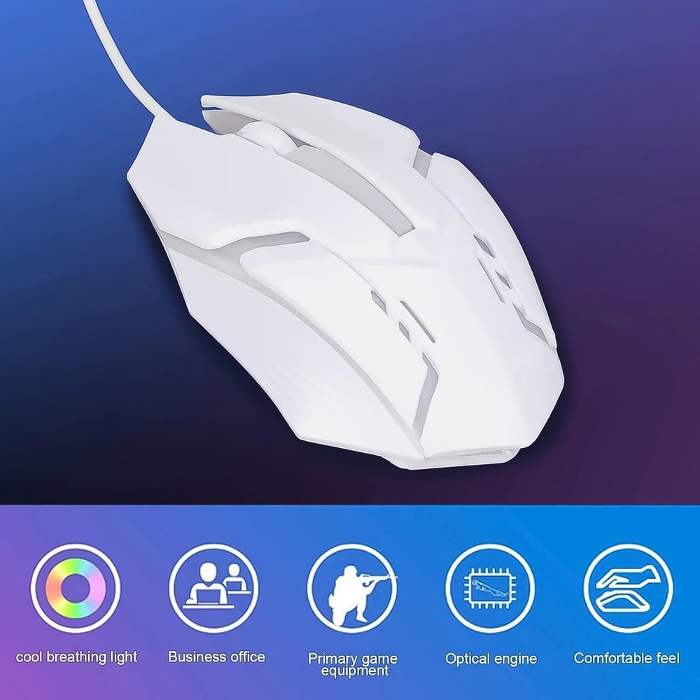 Usb Wired Mouse (Wihte)