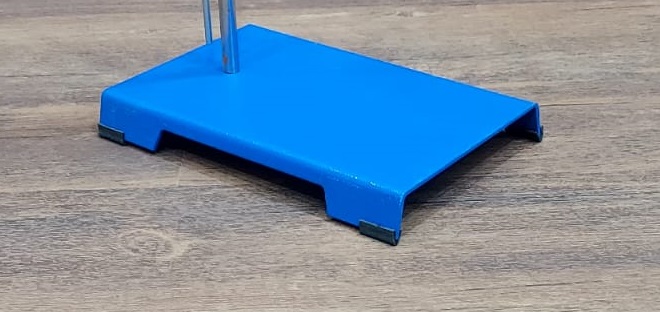 Laboratory Burette Stand - Heavy Duty Mild Steel Sheet, Chrome Plated Steel Rod With Allen Key Tightening Feature | Available In Sizes 6x4x18, 7x5x24, 8x5x24, 10x6x30, 1-year Warranty