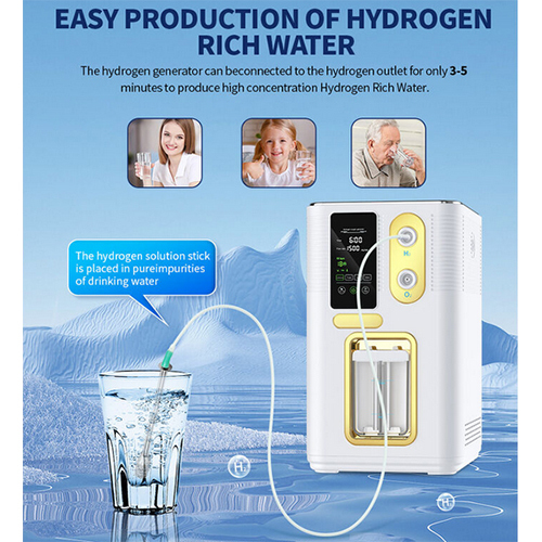 Large flow Hydrogen Inhalation Device 2000ml-min Electrolyzer Water Hydrogen Inhaler Generator