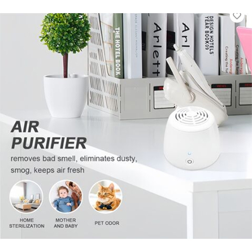 Air purifier hepa filter household formaldehyde removal negative ion small air sterilizer bedroom and car pet deodorizer purifier