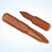 Philips Head Screw Driver Bits - Color: Brown