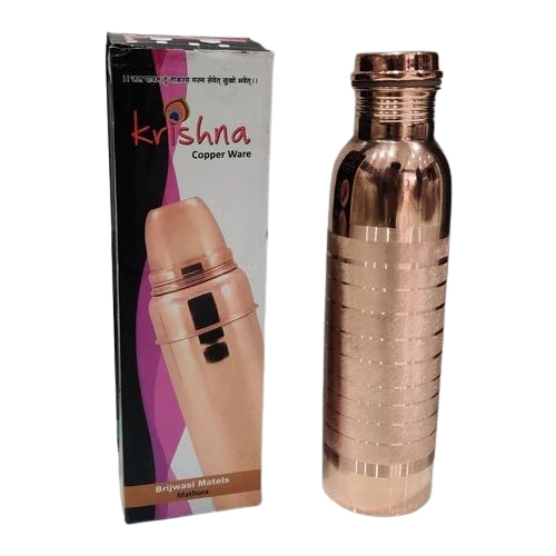 Shree Krishna Copper Ware Water Bottle - Capacity: 1000 Milliliter (Ml)