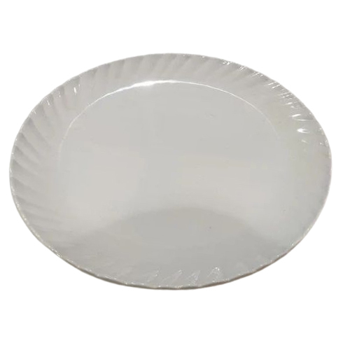 White Fiber Dinner Plate - Design: Plain