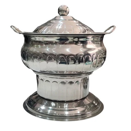 Round Catering Chaffing Dishes - Color: Silver