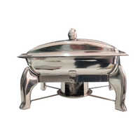 Stainless Steel Rectangular Chafing Dish - Color: Silver