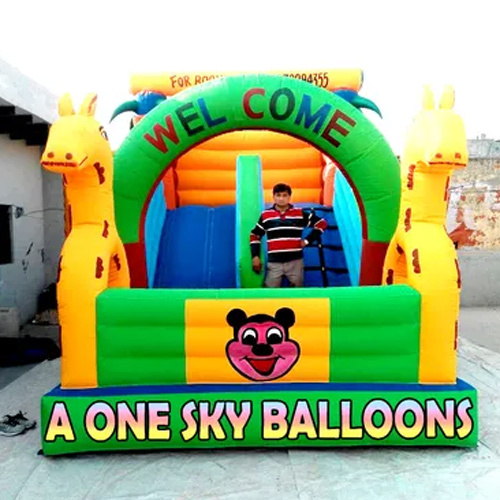 Inflatable Multicolor Slide Bouncy