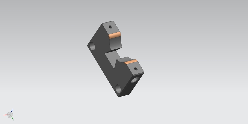 crankshaft lapping paper clamping shoe