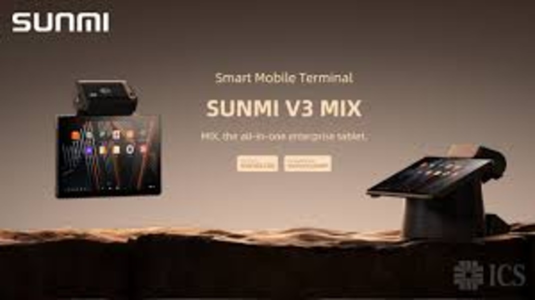 Sunmi V3 Mix Smart Mobile Terminal - Color: Black