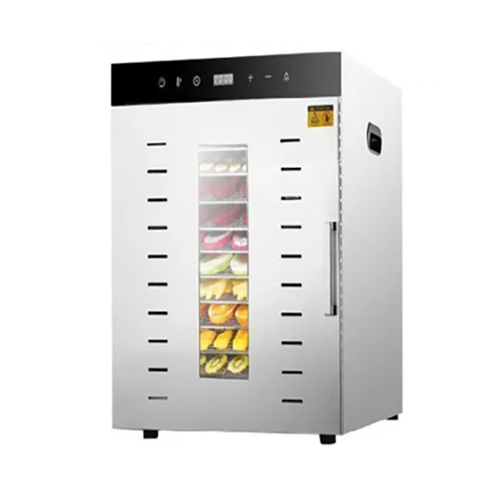 12 Trays Fruit and Vegetable Dehydrator - Stainless Steel, 46.5x57x54.8cm | High Efficiency, PLC Control, 1000W Power