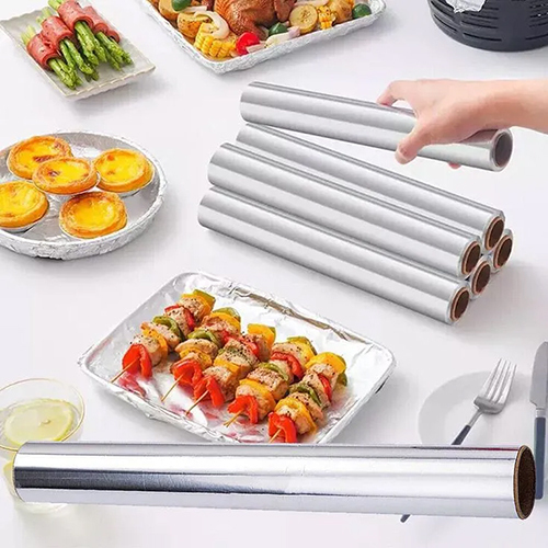 Aluminum Packaging Foil Roll - Color: Silver