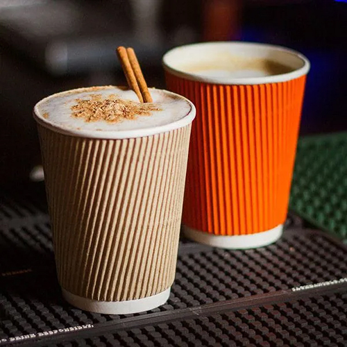 8oz Ripple Paper Cups