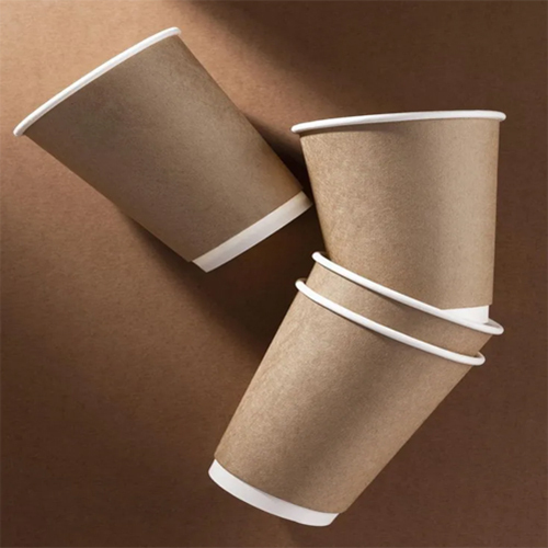 16Oz Paper Cups - Color: Brown And White