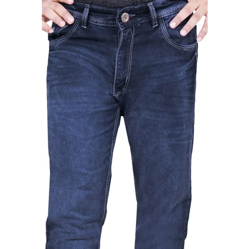 Men Blue Washed Denim Jeans