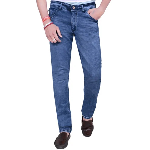 Men Blue Stretchable Denim Jeans - Feature: High Quality