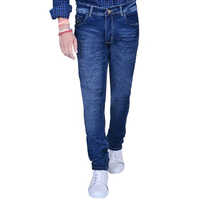 Men Blue Narrow Fit Denim Jeans - Feature: Washable