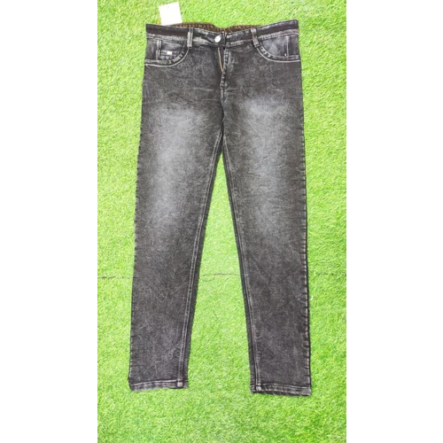 Mens Washed Black Jeans