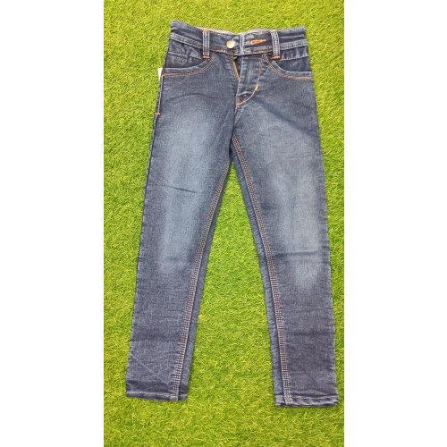 Kids Deep Blue Faded Jeans