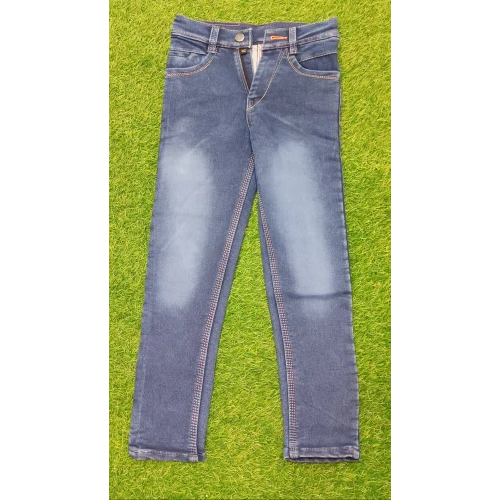 Kids Party Wear Ink Blue Jeans