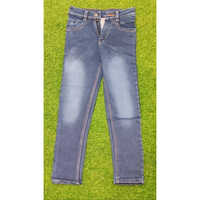 Kids Party Wear Ink Blue Jeans