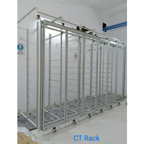 Current Transformer Rack - Stainless Steel Silver Powder-Coated Finish | Durable Polished Surface for Accurate Current Measurement