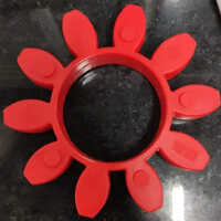 Ovejoy 62067 Curved Jaw Coupling Spider - Durable Plastic, Size CJ 14, Vibrant Red, Powder-Coated Surface, Corrosion Resistant, Industrial Use
