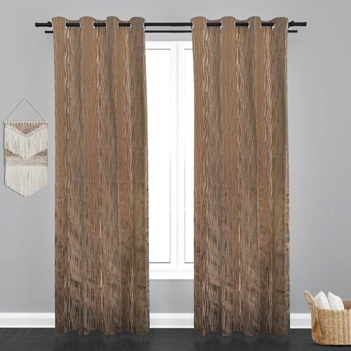 5 ft Astana Waves Design Jaquard Fabric Curtain