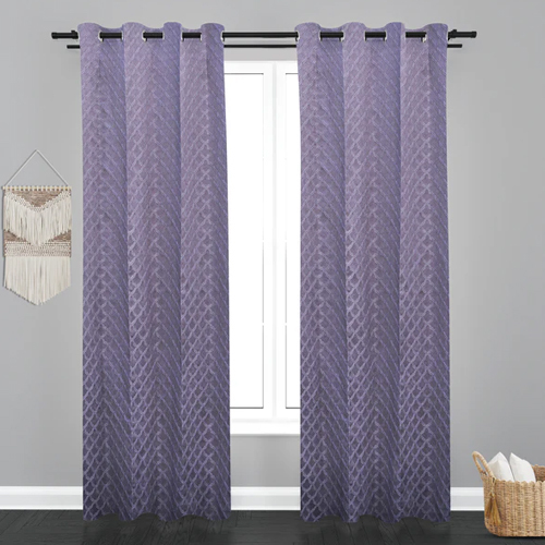 Astana Quatrefoil Design Jacquard Fabric Curtain