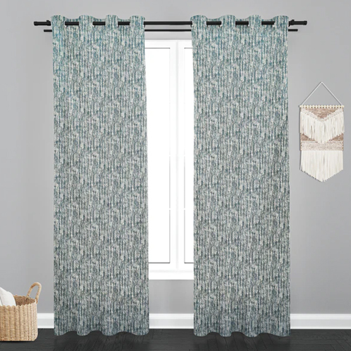 9 ft Texure Design PolyCott Fabric Curtain