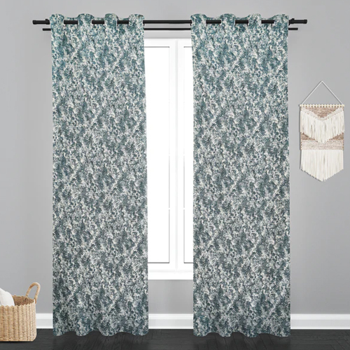 8 ft Texure Design PolyCott Fabric Curtain
